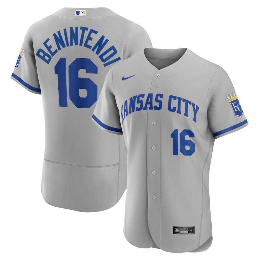 Royals 16 Andrew Benintendi Gray Nike 2022 Alternate Flexbase Jersey Dzhi,We sell and wholesale Royals 16 Andrew Benintendi Gray Nike 2022 Alternate Flexbase Jersey Dzhi on line form chian!